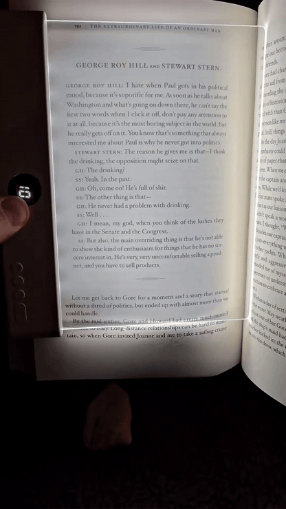 Läslampan™ – Läs i lugn och ro, utan att störa någon.